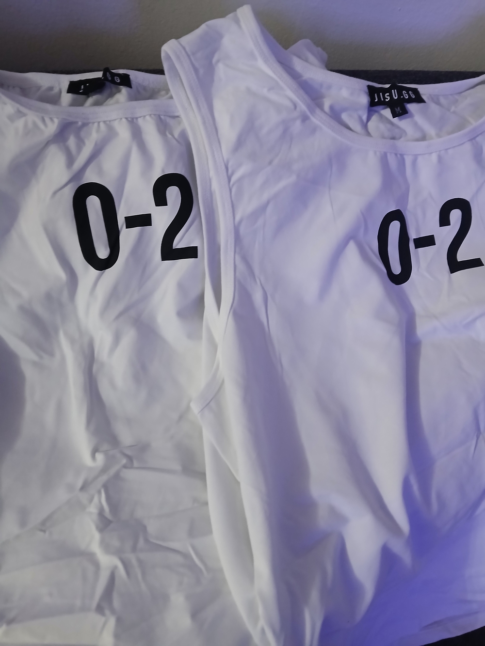 White Kids Graphic Tank Top - '0-2' Print